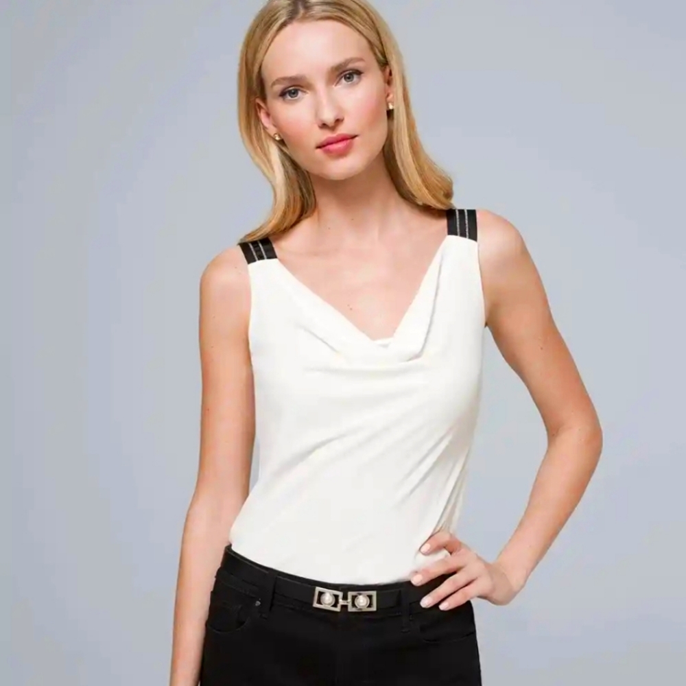 White House Black Market white blouse